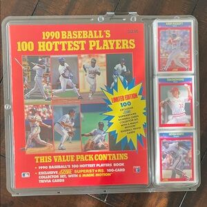 1990 Baseball's 100 Hottest Players Value Pack